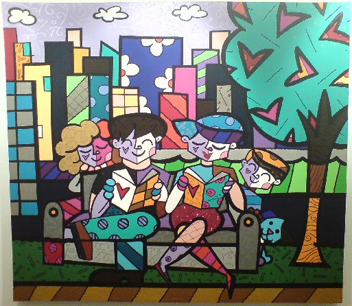 Romero Britto and Friends in romero britto art. Romero Britto and Friends in